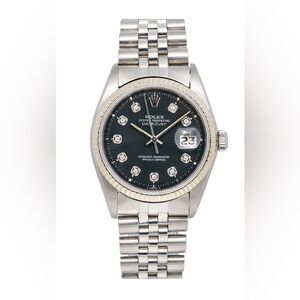 Rolex Datejust 1601 36MM Black Diamond Dial Jubilee Bracelet – Automatic